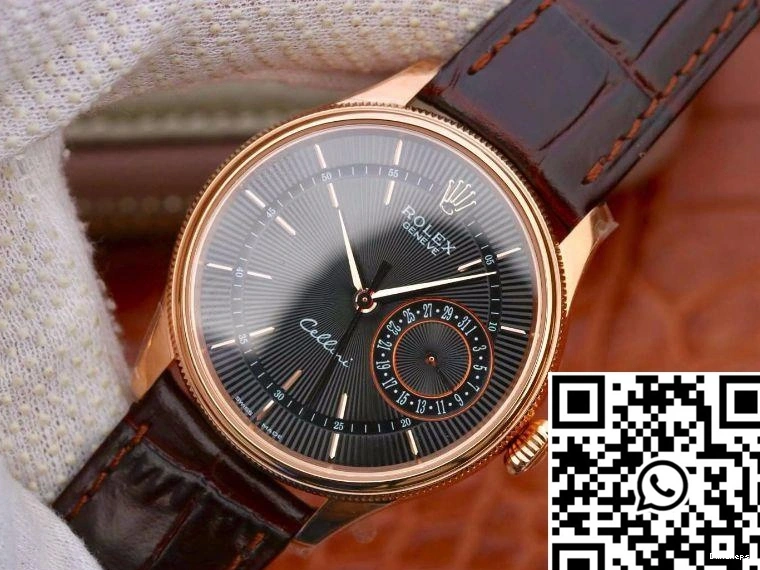 18K Factory MKS 50515 Gold Case Celini Rolex Rose Date 0130